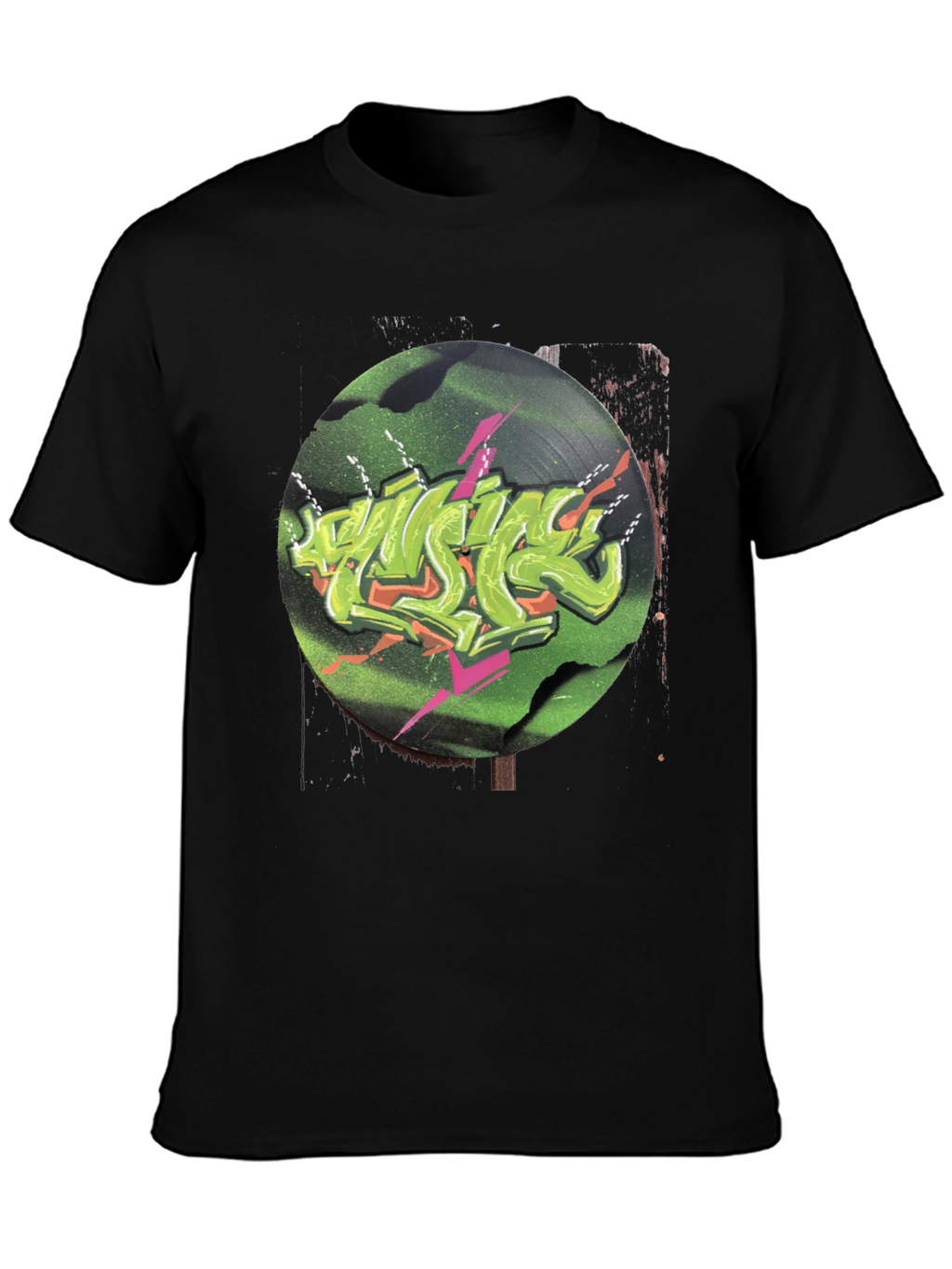 Retro Vinyl Graffiti Graphic Tee