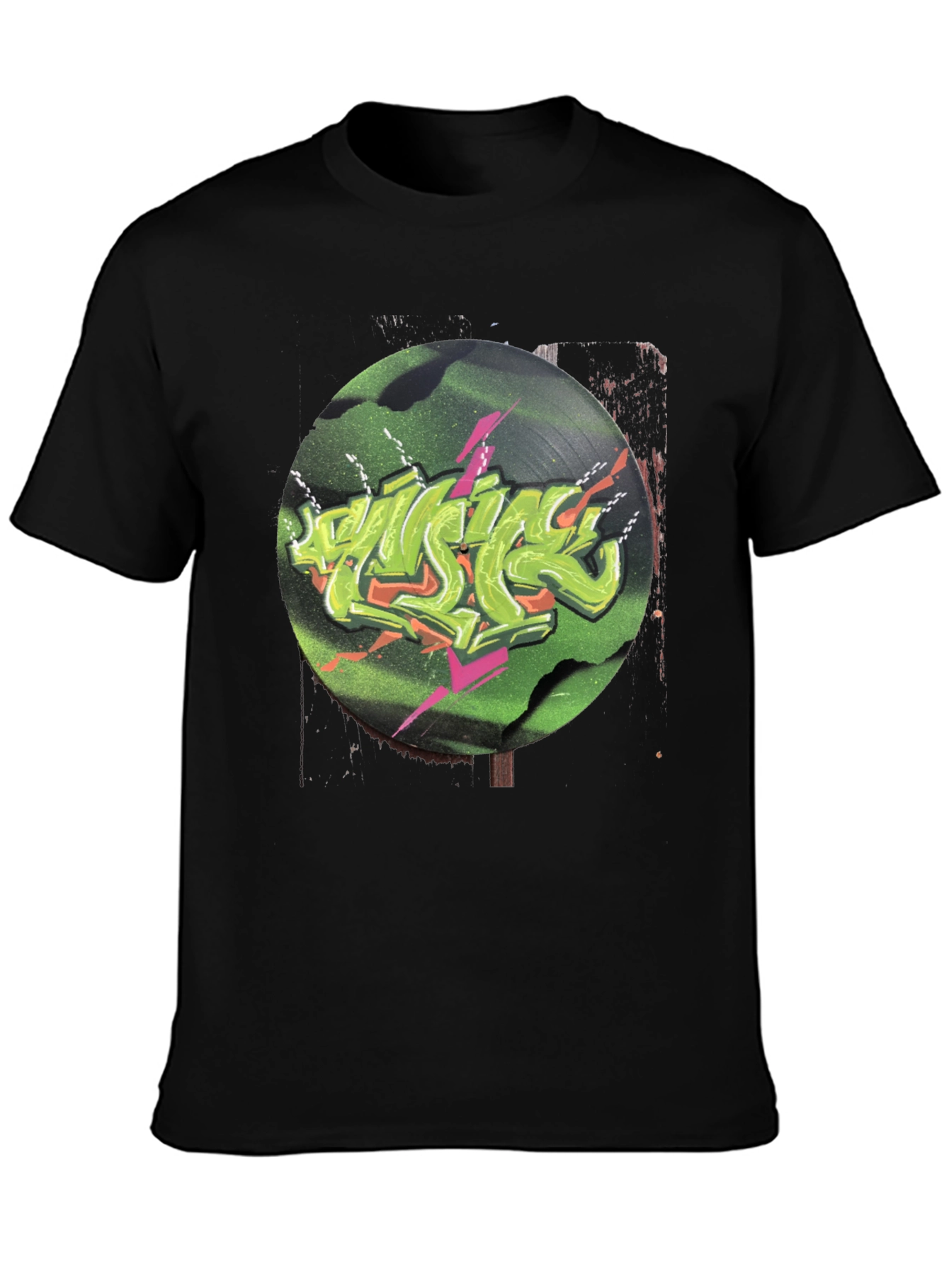 Retro Vinyl Graffiti Graphic Tee
