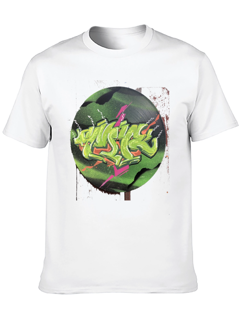 Retro Vinyl Graffiti Graphic Tee