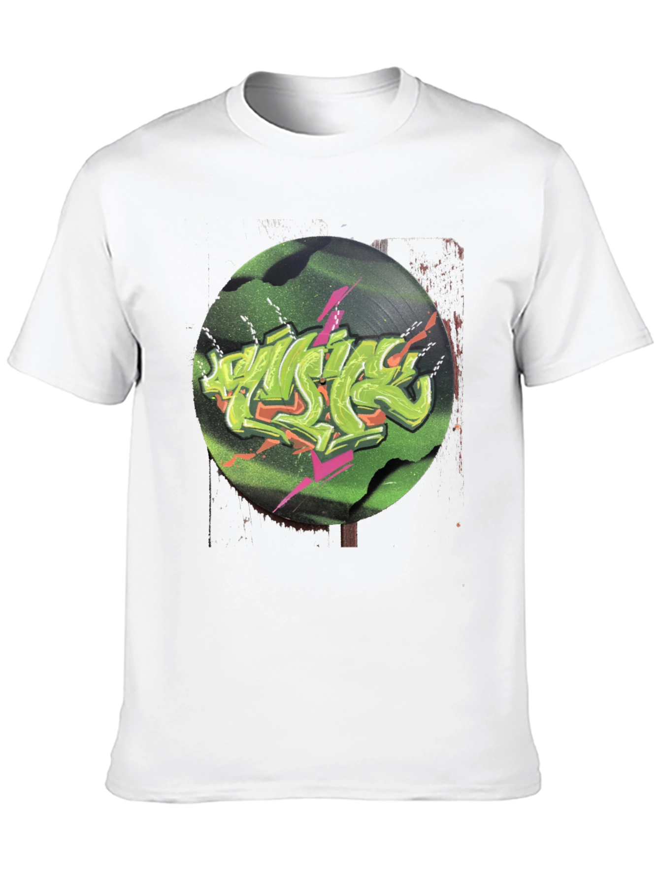 Retro Vinyl Graffiti Graphic Tee