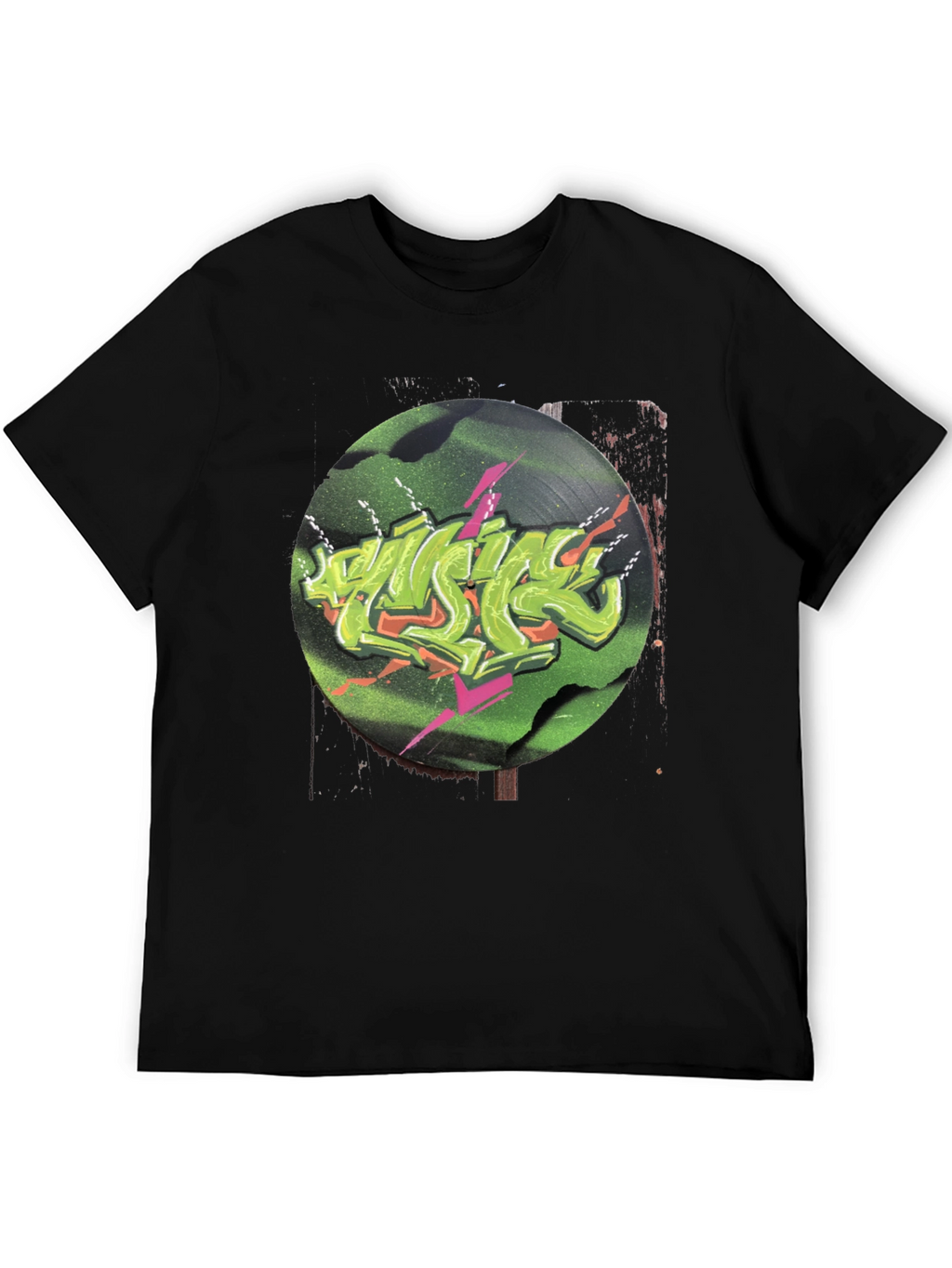Retro Vinyl Graffiti Graphic Tee
