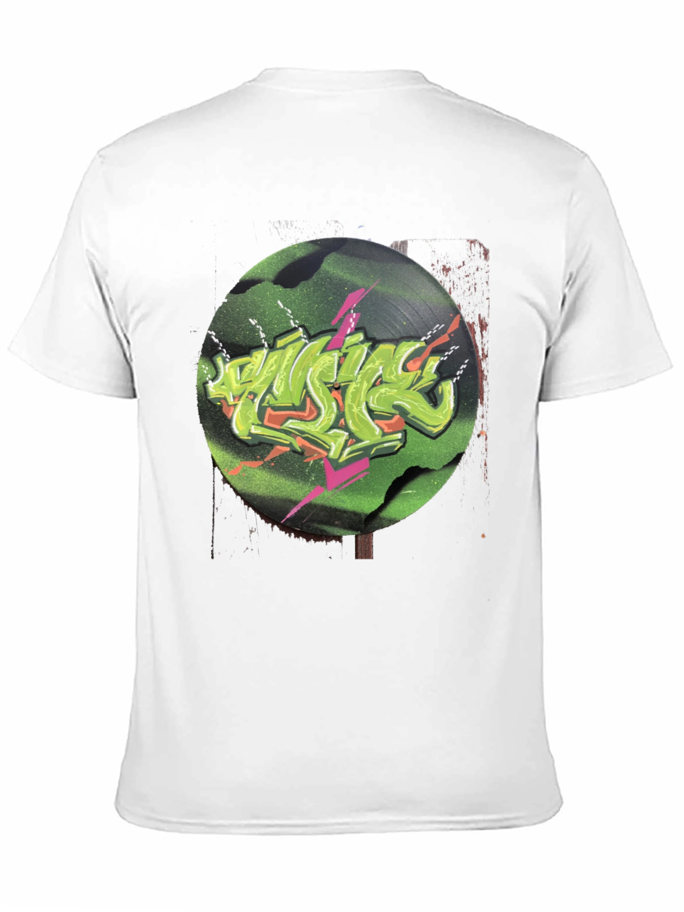 Retro Vinyl Graffiti Graphic Tee
