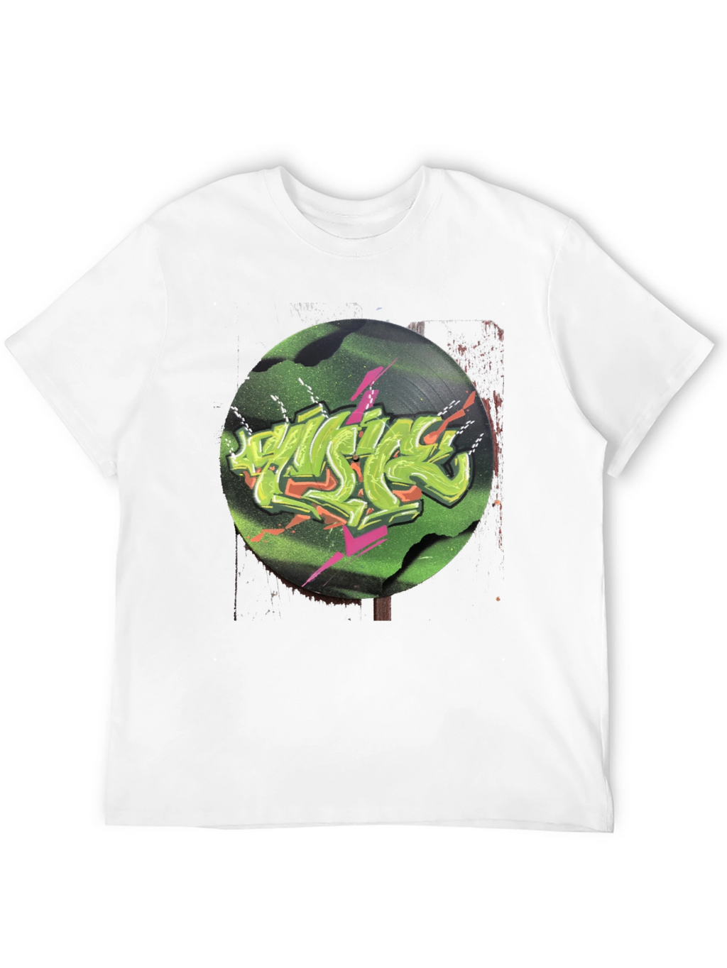 Retro Vinyl Graffiti Graphic Tee