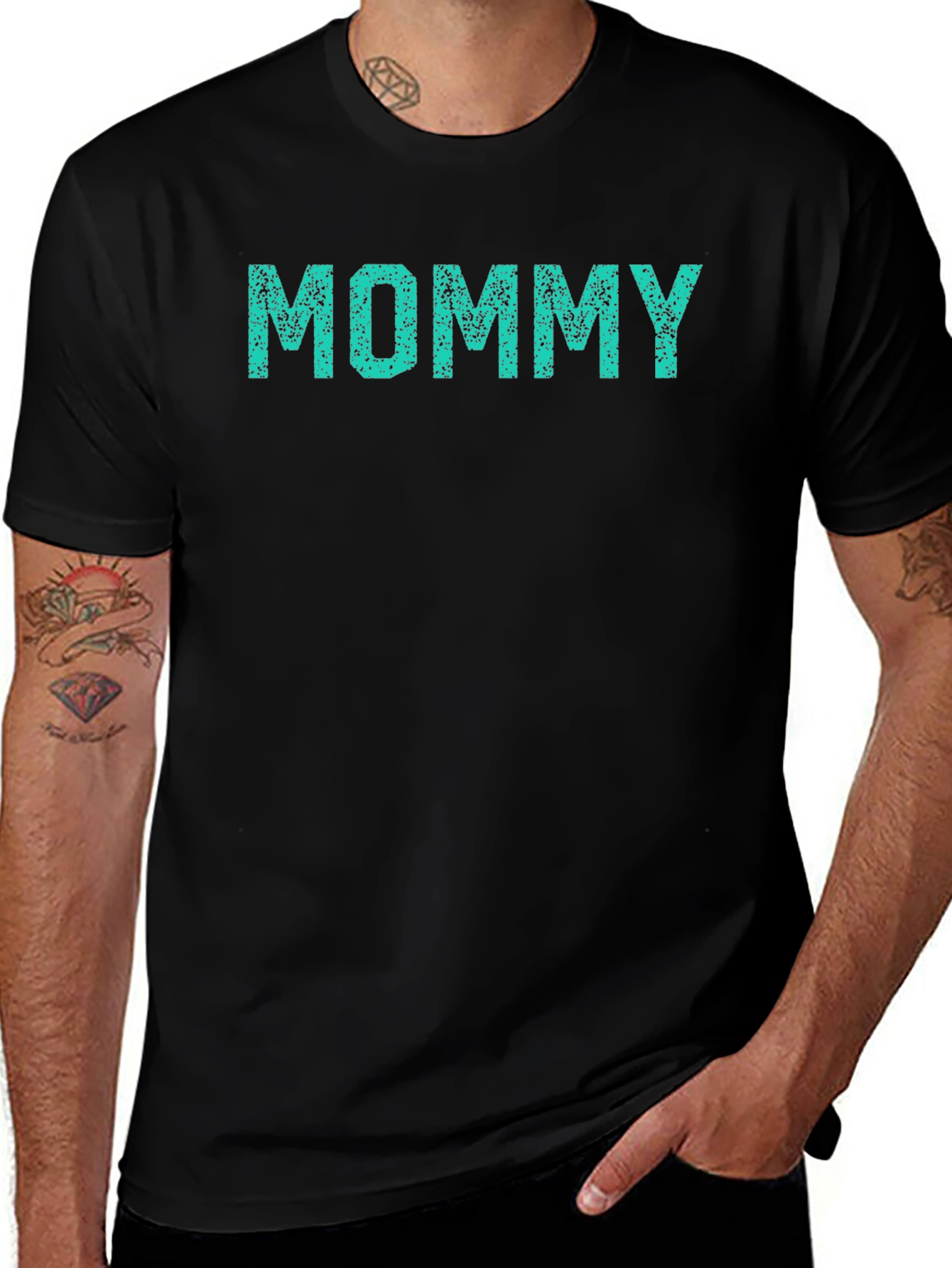 Mommy Graphic Tee - Comfort Black Cotton