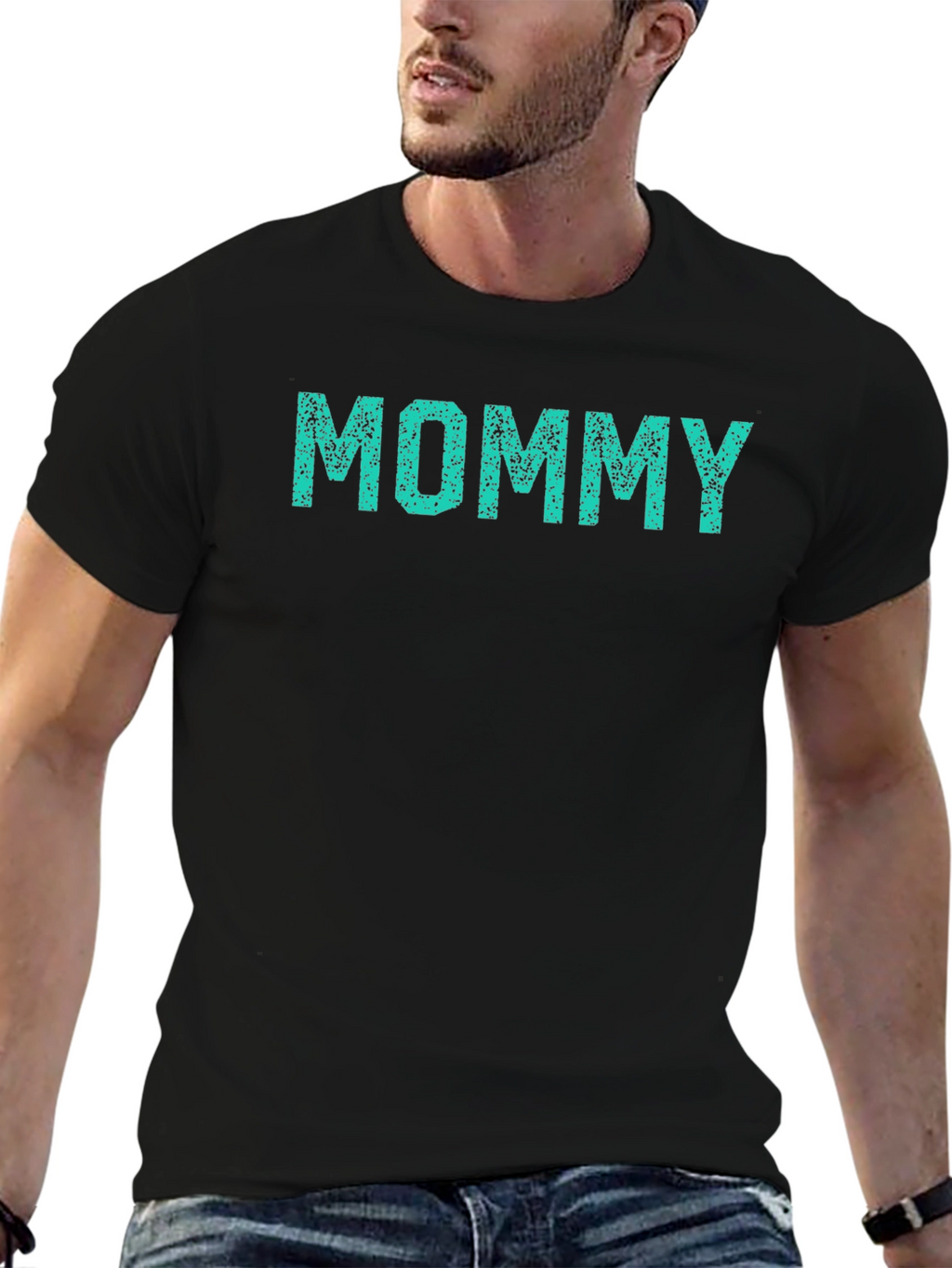 Mommy Graphic Tee - Comfort Black Cotton