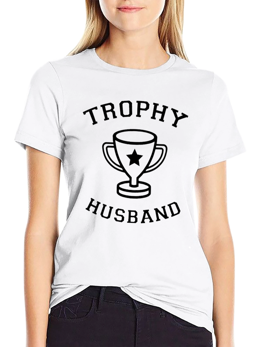 Trophy Husband Graphic Tee - Black T-Shirt
