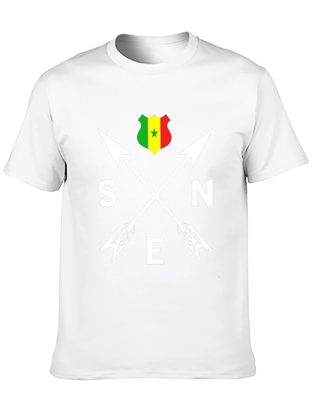 Senegal Arrows T-Shirt - Black Cotton Tee
