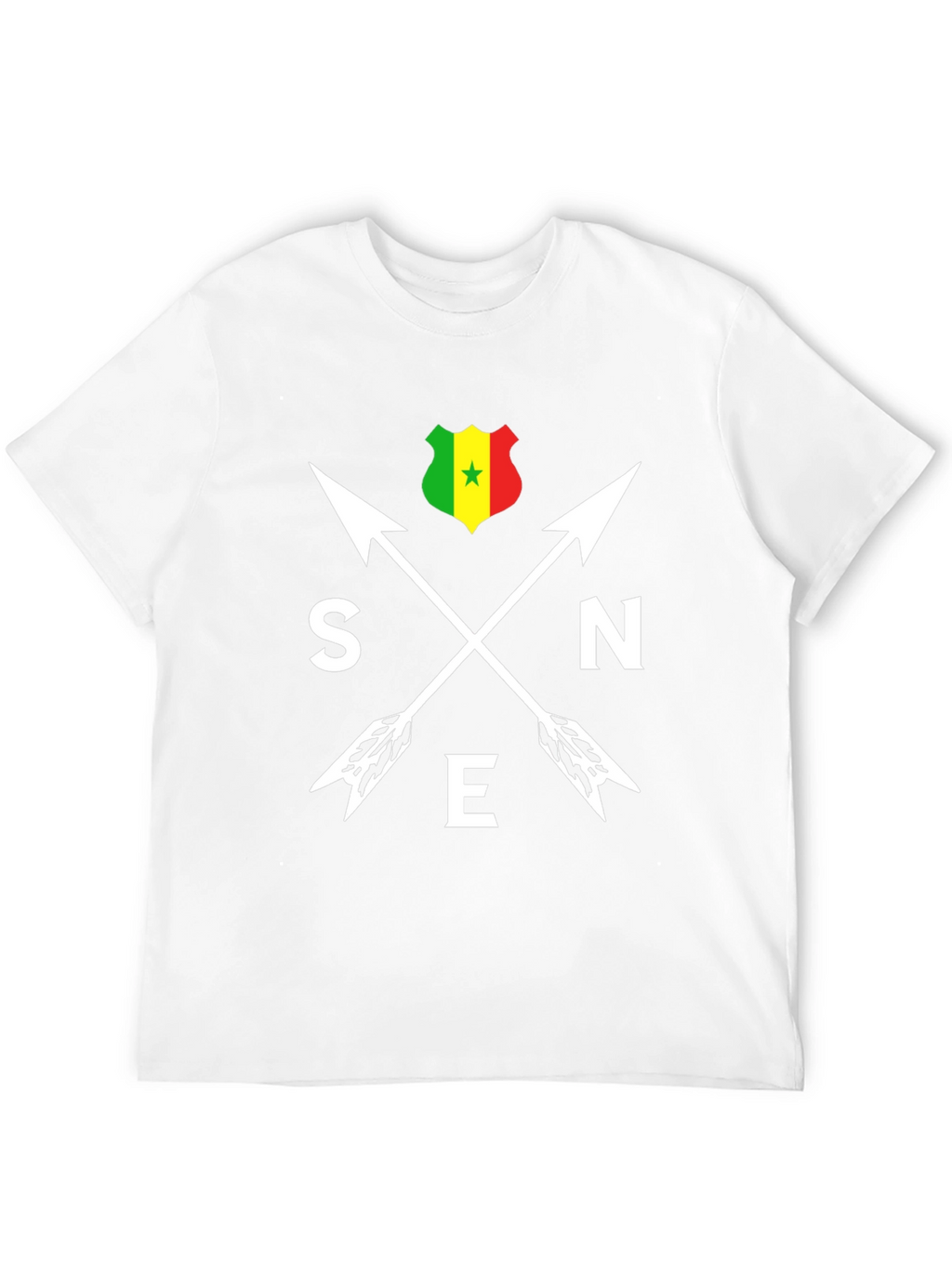 Senegal Arrows T-Shirt - Black Cotton Tee