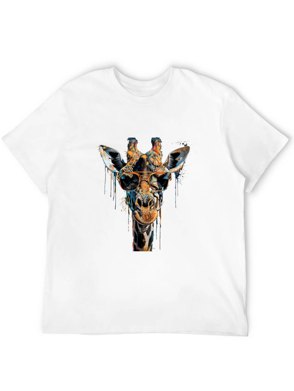 Cool Giraffe Graphic Tee - Unisex Black T-Shirt