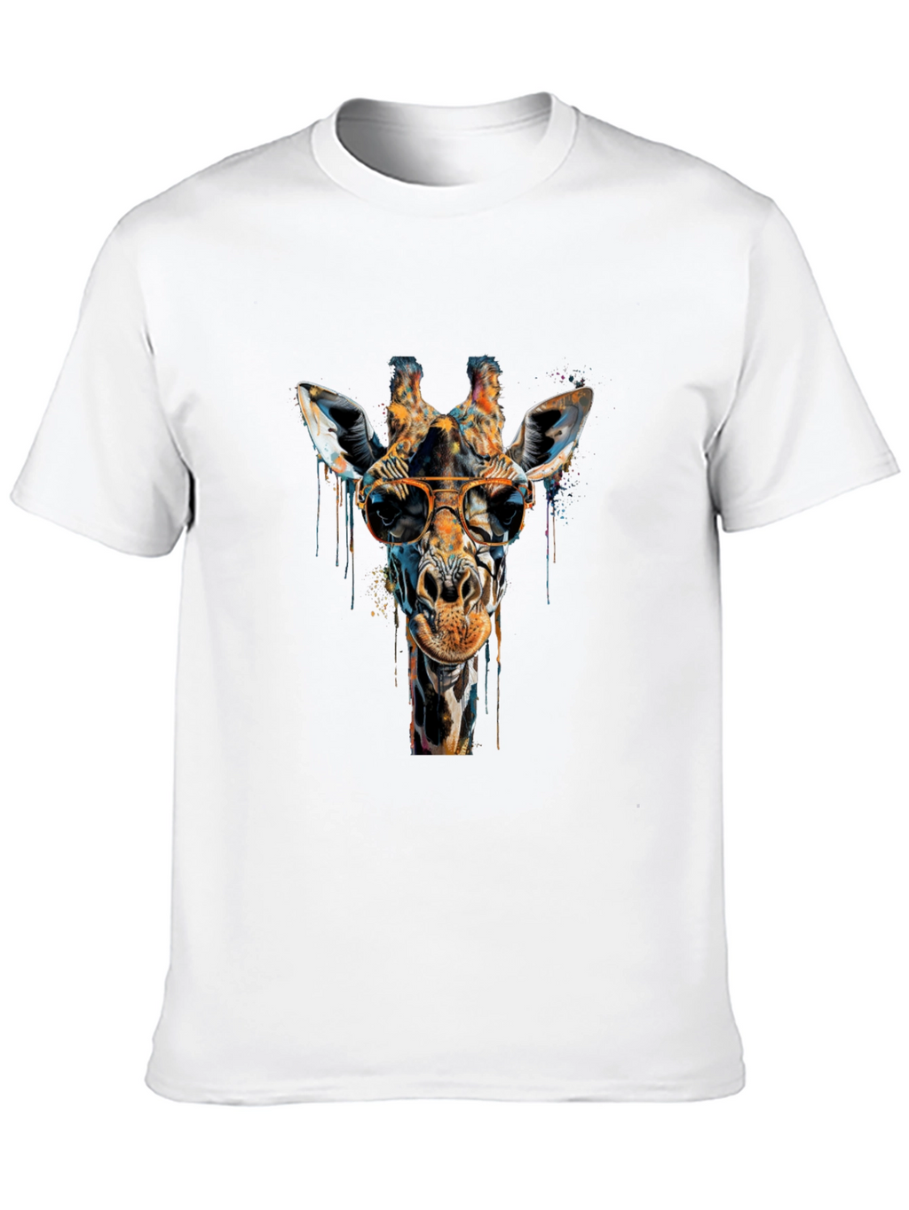 Cool Giraffe Graphic Tee - Unisex Black T-Shirt