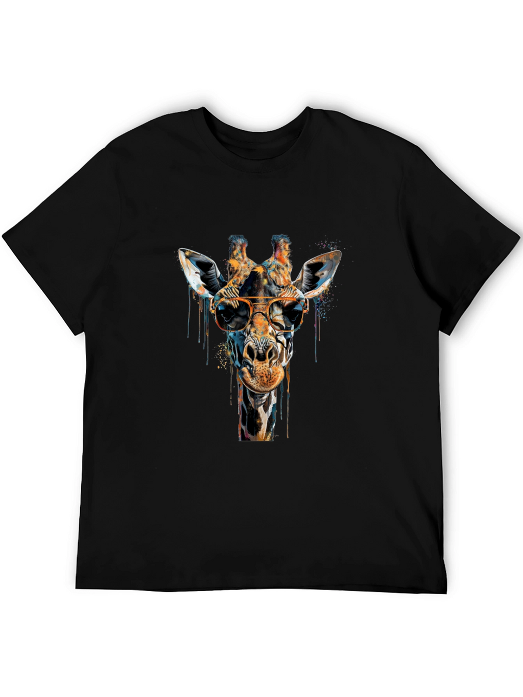 Cool Giraffe Graphic Tee - Unisex Black T-Shirt