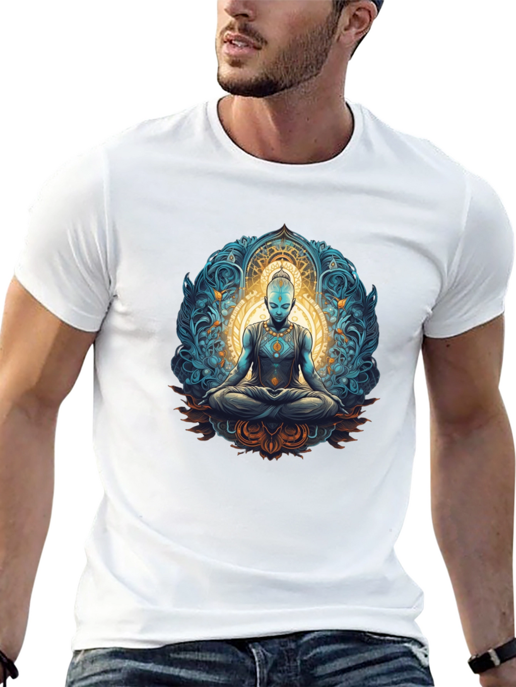Enlightened Meditation Graphic T-Shirt