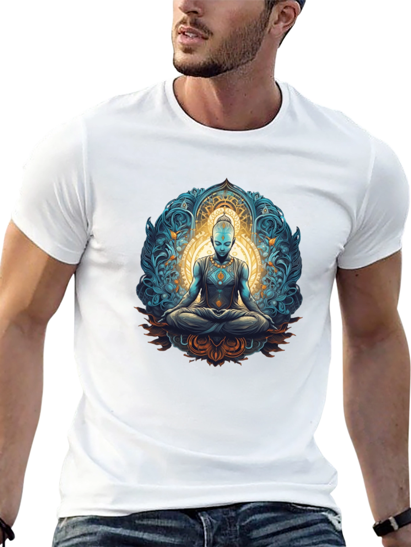 Enlightened Meditation Graphic T-Shirt