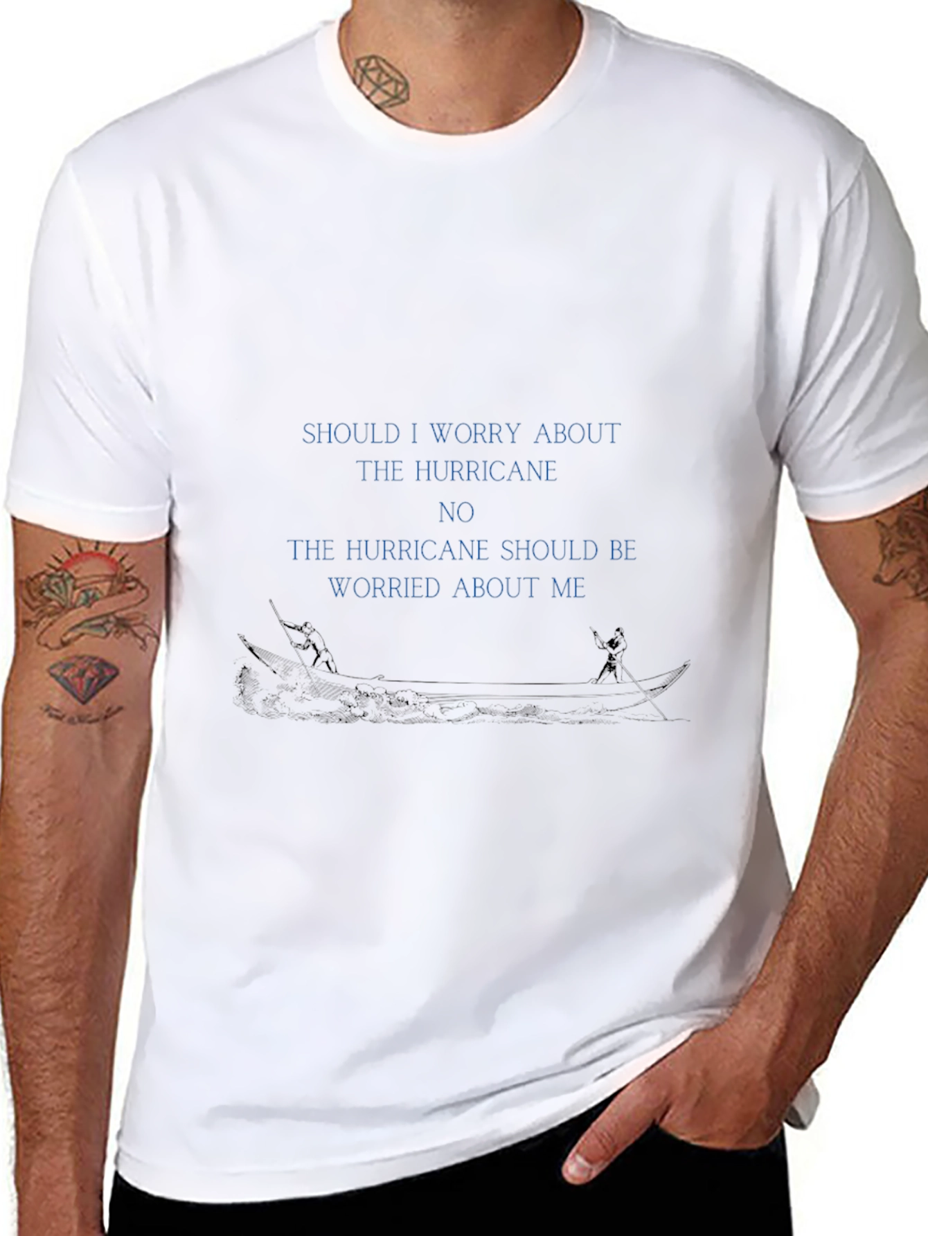 Hurricane Worry T-Shirt - Bold Statement Tee