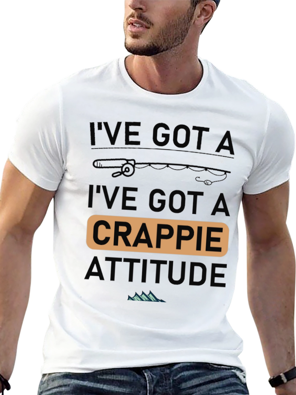 Crappie Attitude Fishing T-Shirt