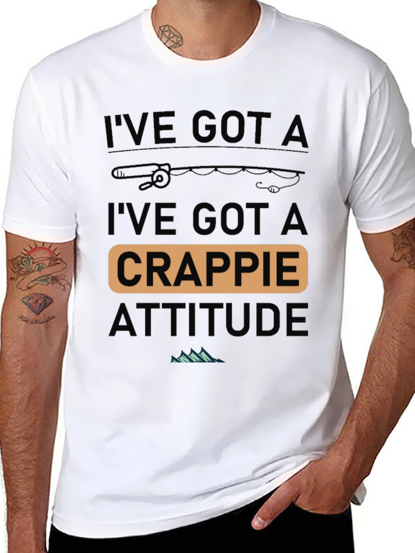 Crappie Attitude Fishing T-Shirt