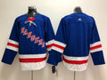 Men's New York Rangers Blue Breakaway Home Blank Jerseys