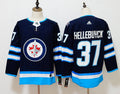Men's Winnipeg Jets Connor Hellebuyck #37 Navy Home Breakaway Player Jerseys
