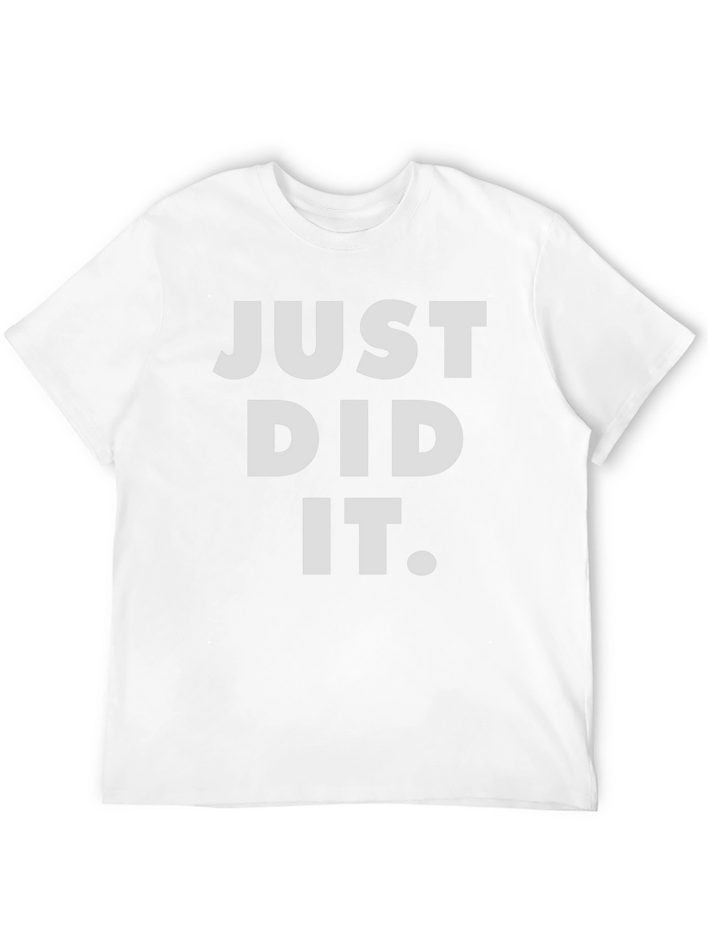Just Did It Graphic Tee - Black Casual T-Shirt