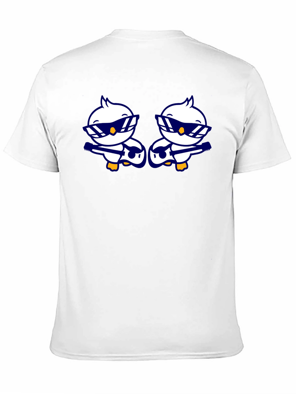 Cool Duck Guitarist Graphic Tee - Black