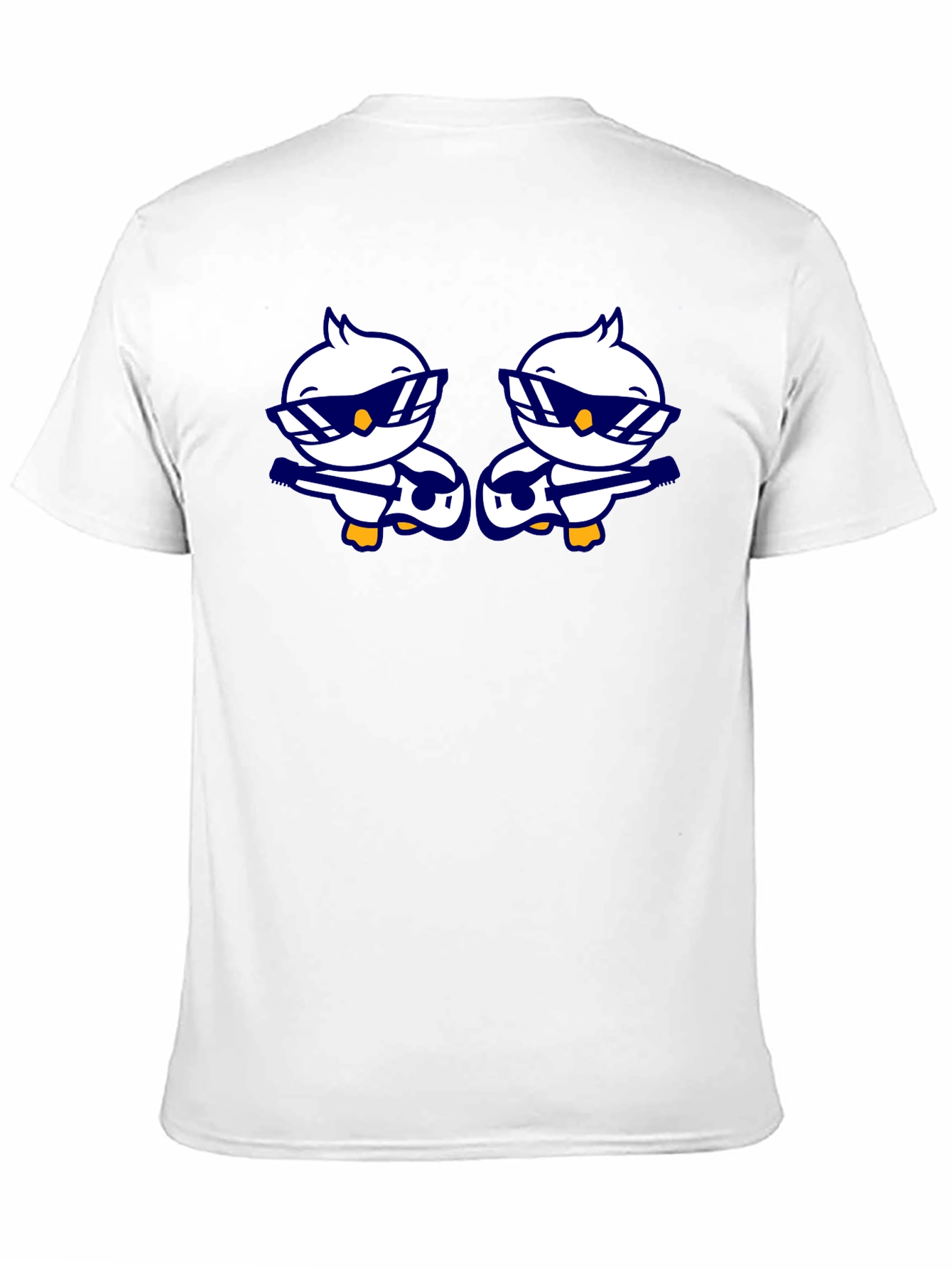 Cool Duck Guitarist Graphic Tee - Black