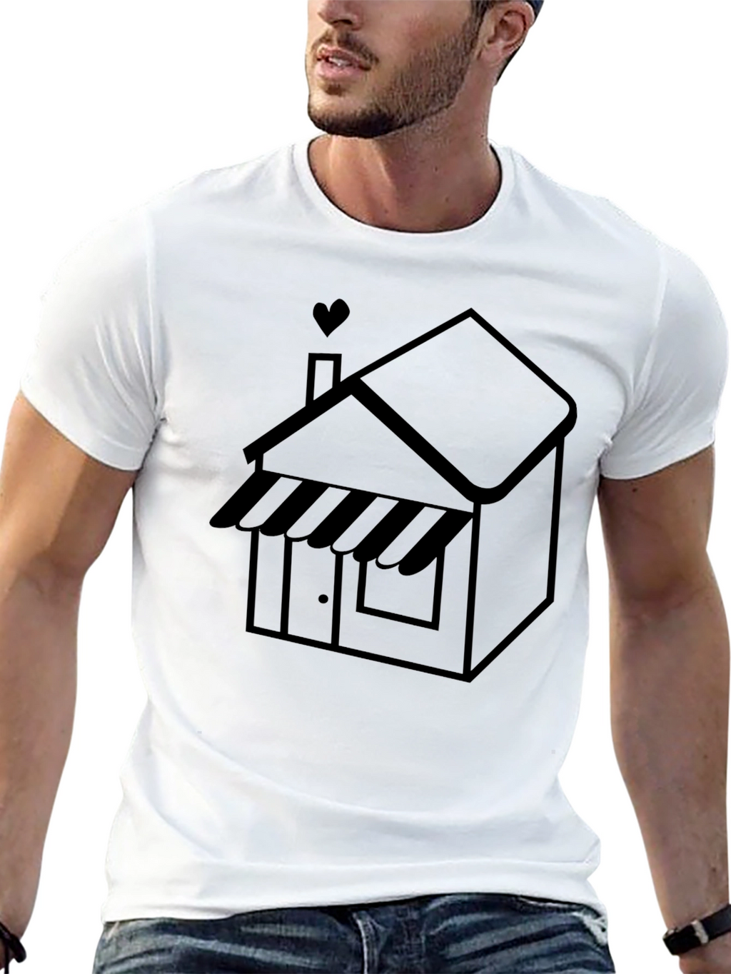 Cozy Shop Black Graphic Tee