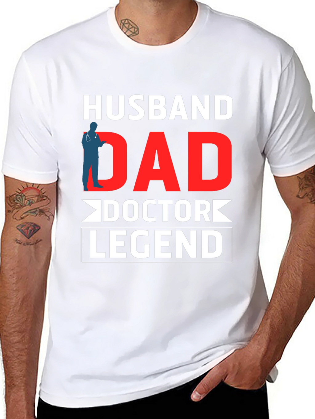 Husband Dad Doctor Legend Graphic Tee