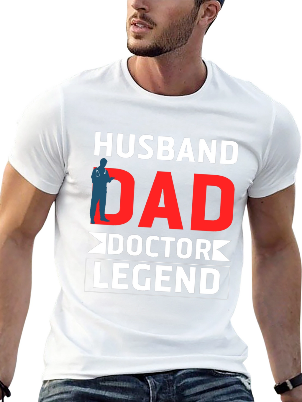 Husband Dad Doctor Legend Graphic Tee