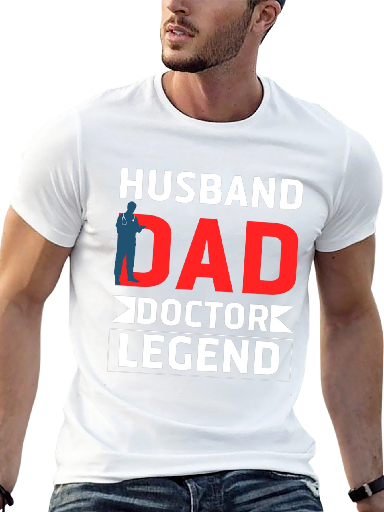 Husband Dad Doctor Legend Graphic Tee