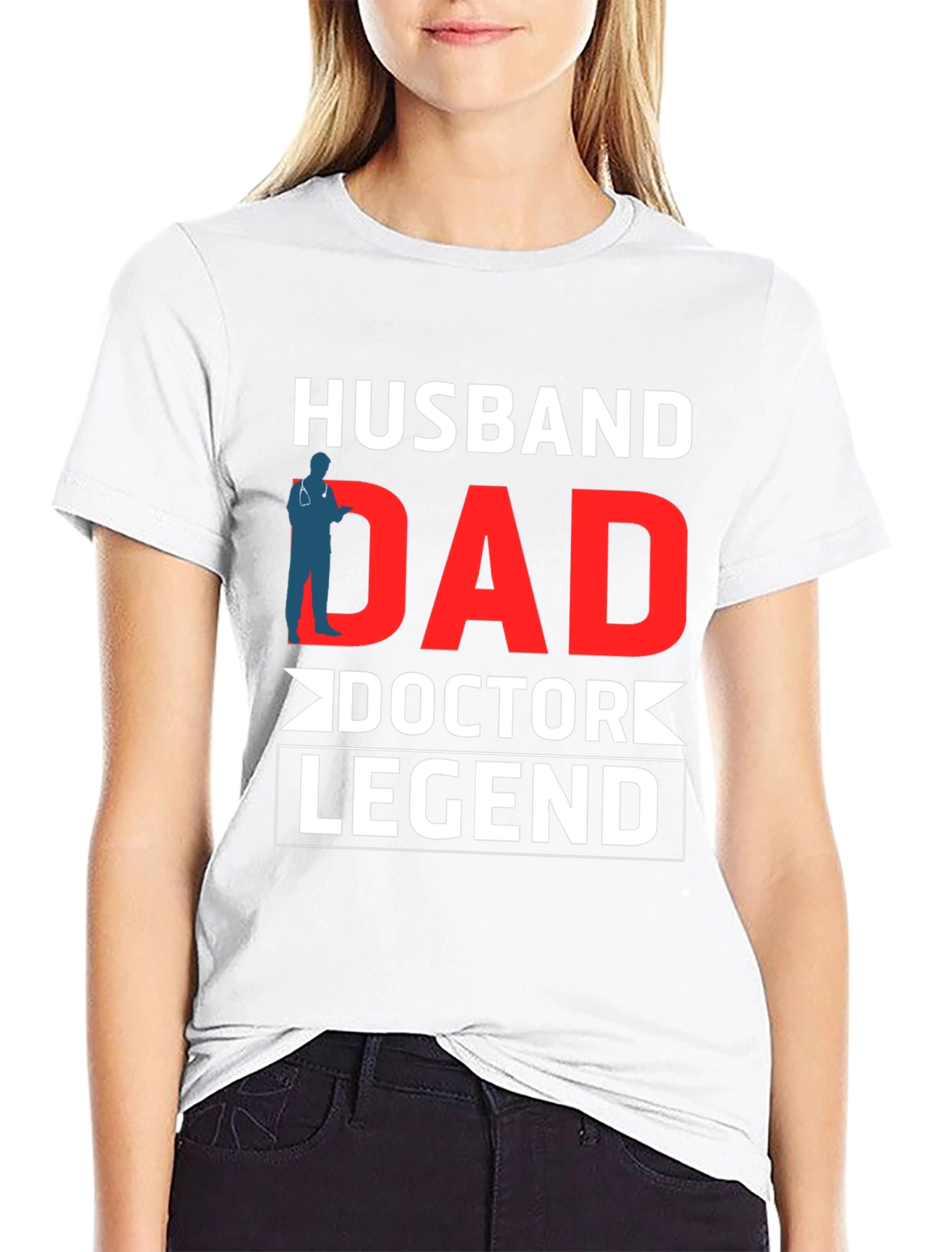 Husband Dad Doctor Legend Graphic Tee
