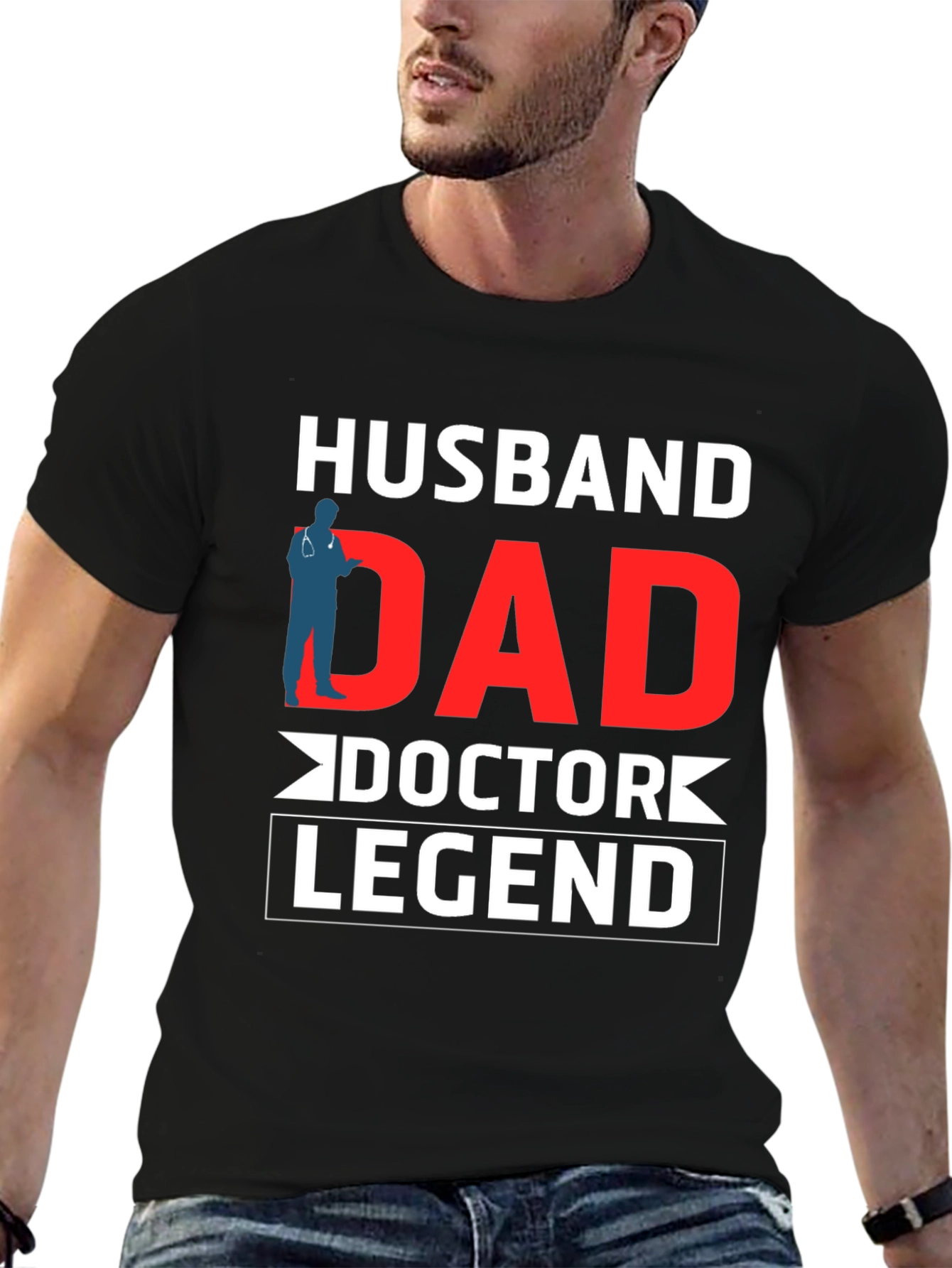 Husband Dad Doctor Legend Graphic Tee