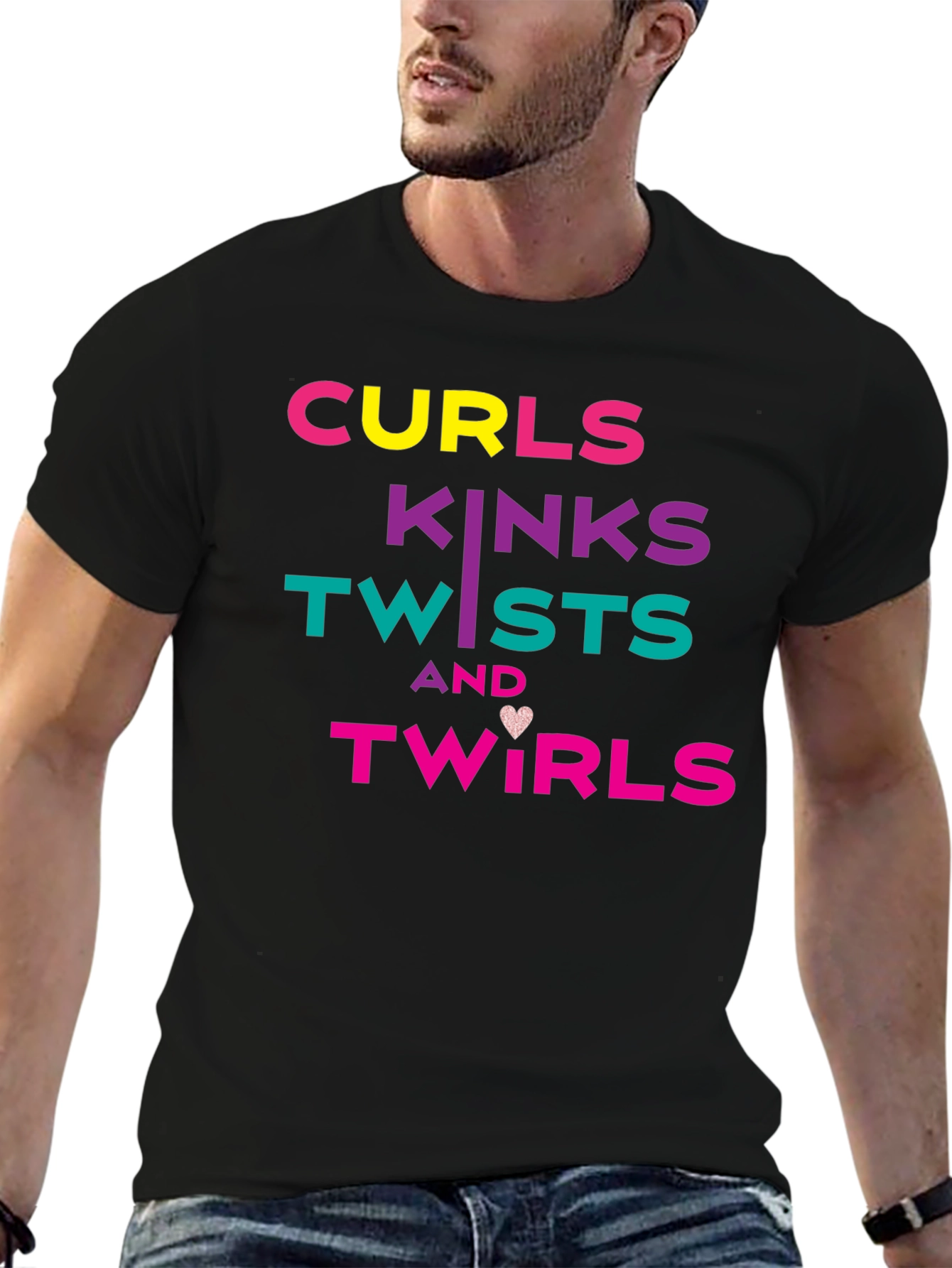 Curls Kinks Twists & Twirls Graphic T-Shirt