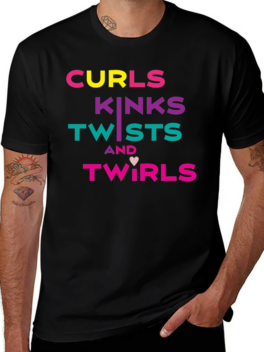 Curls Kinks Twists & Twirls Graphic T-Shirt