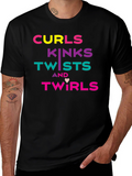 Curls Kinks Twists & Twirls Graphic T-Shirt