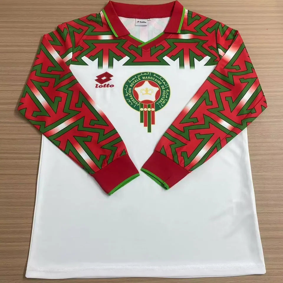 1994/1995 Morocco Third Retro Long Sleeve Soccer Jersey Front