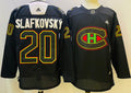 Men's Montreal Canadiens Juraj Slafkosky #20 Black Player Jerseys