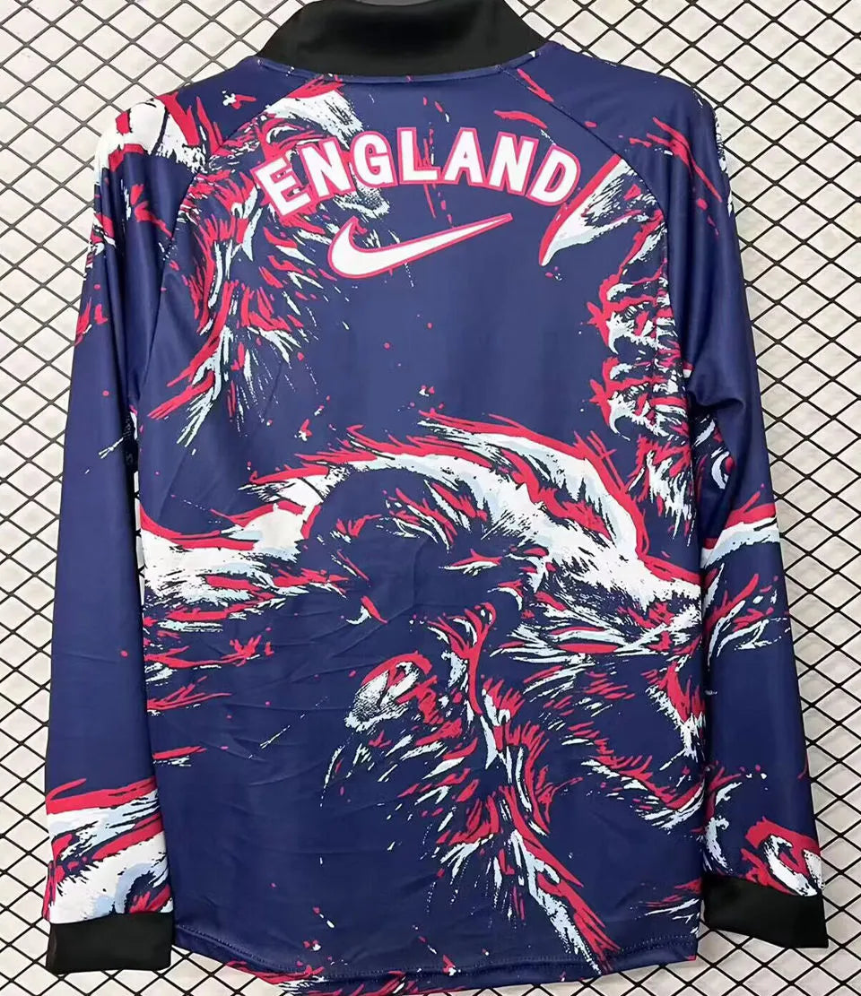 2026/27 England Goalkeeper Long Sleeve Soccer Jersey Back