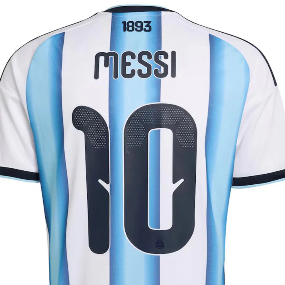 2026/27 Argentina 1:1 Quality Home Fans Soccer Jersey (Have Right Patch 有右臂章 金底白字） Detail 4