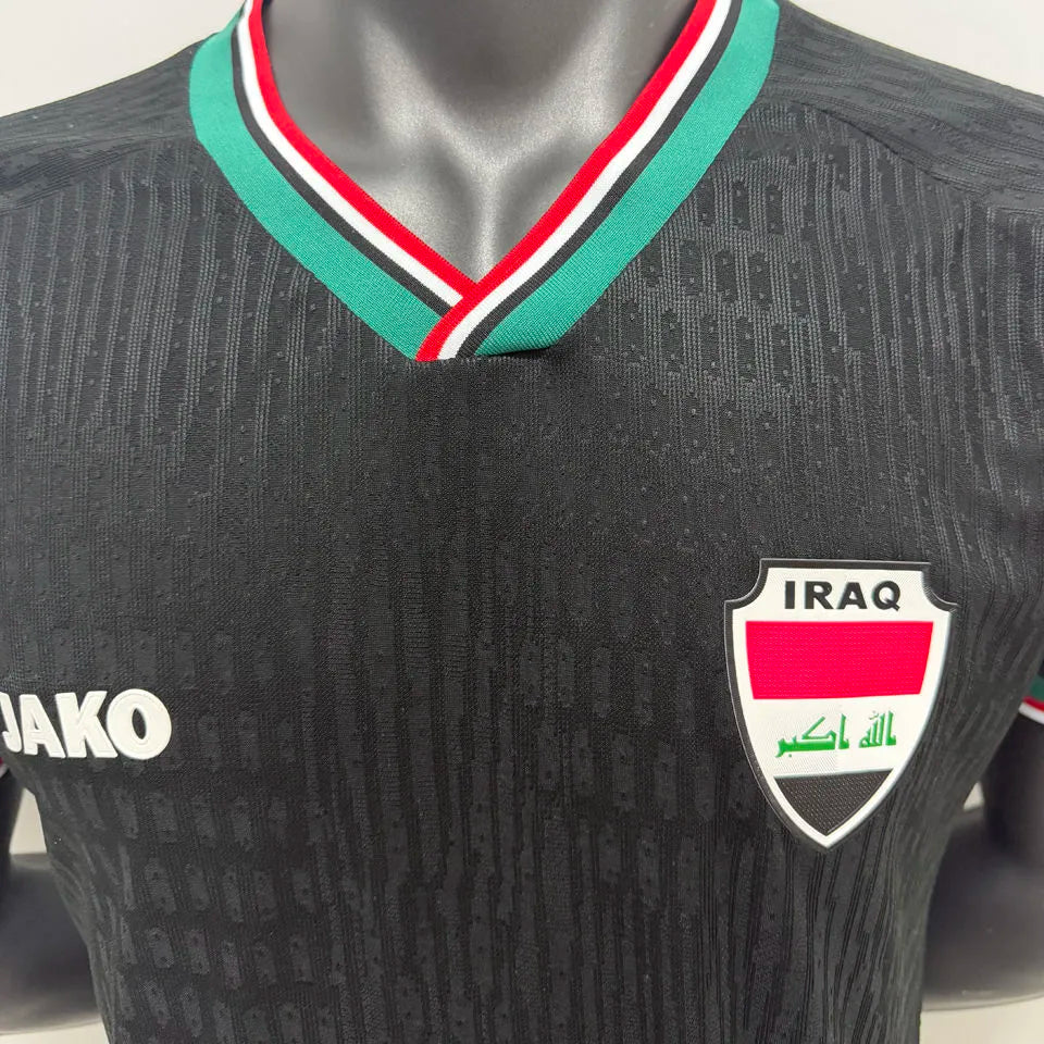 2026/27 Iraq Third Black Player Version Soccer Jersey Detail 1