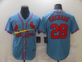 Men's St. Louis Cardinals Nolan Arenado #28 Blue Replica Baseball Jerseys
