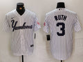 Men's New York Yankees Babe Ruth White Replica Player Jerseys