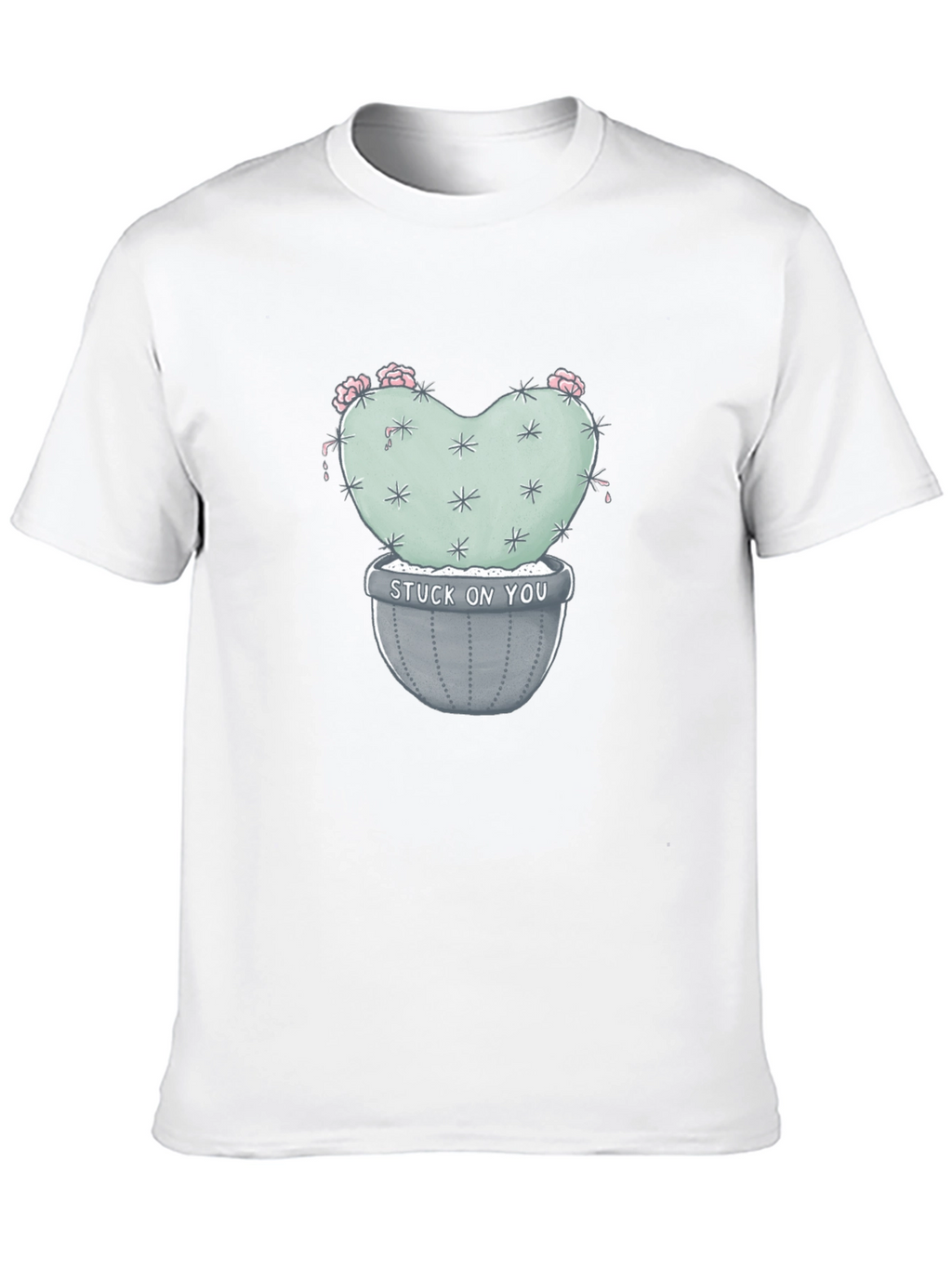 Stuck on You Cactus Tee - Trendy Graphic T-Shirt