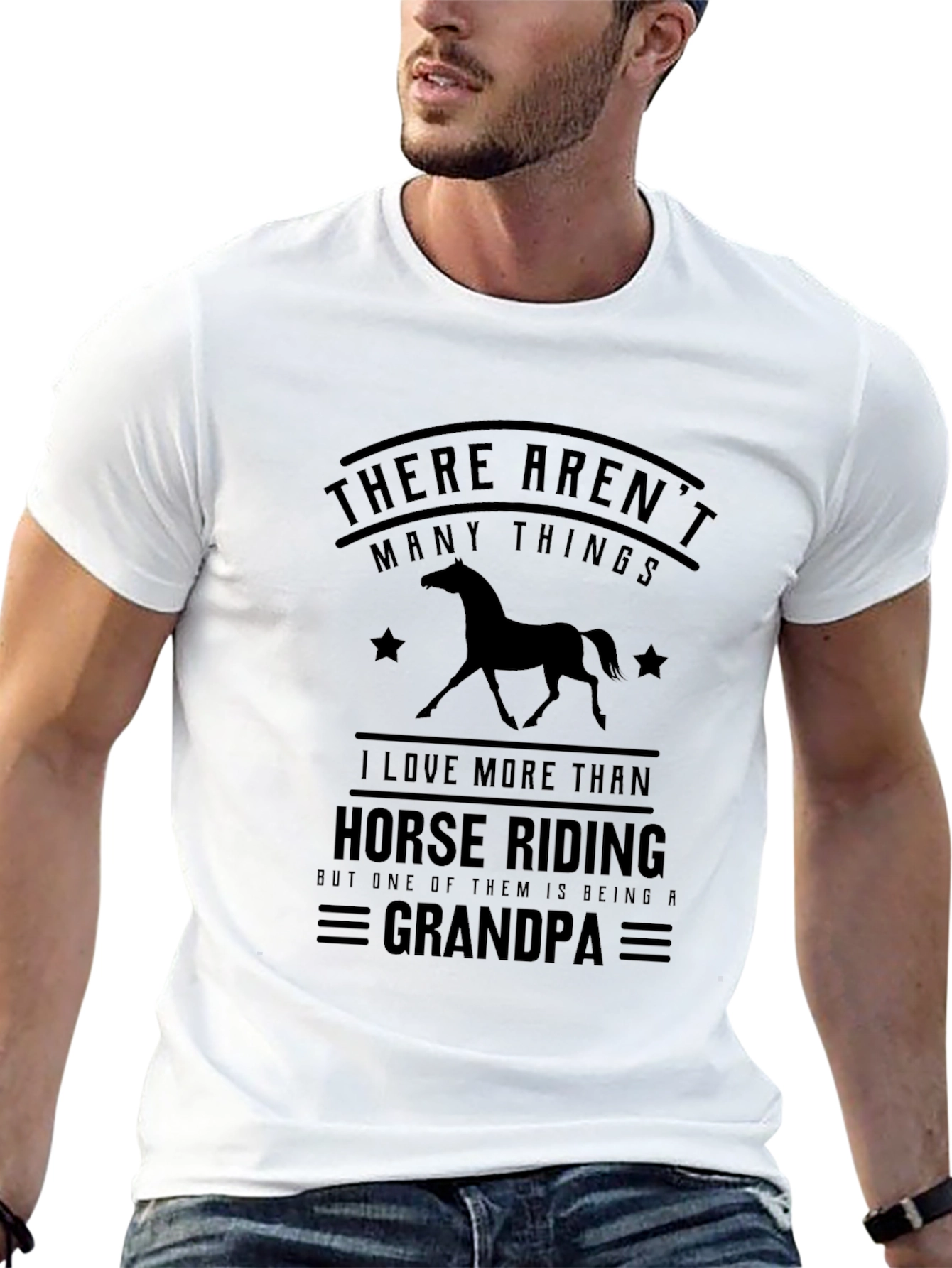 Horse Riding Grandpa T-Shirt