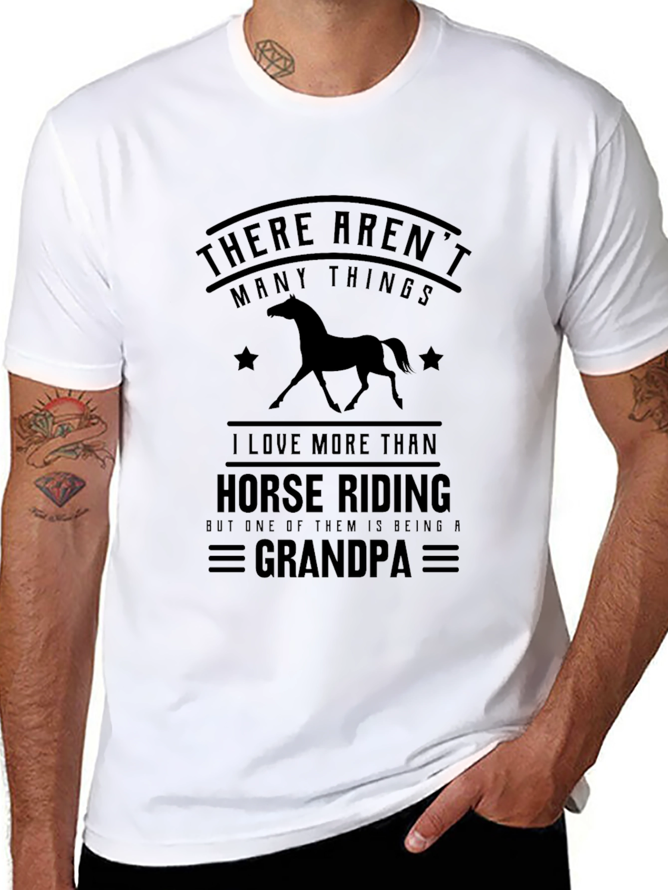 Horse Riding Grandpa T-Shirt