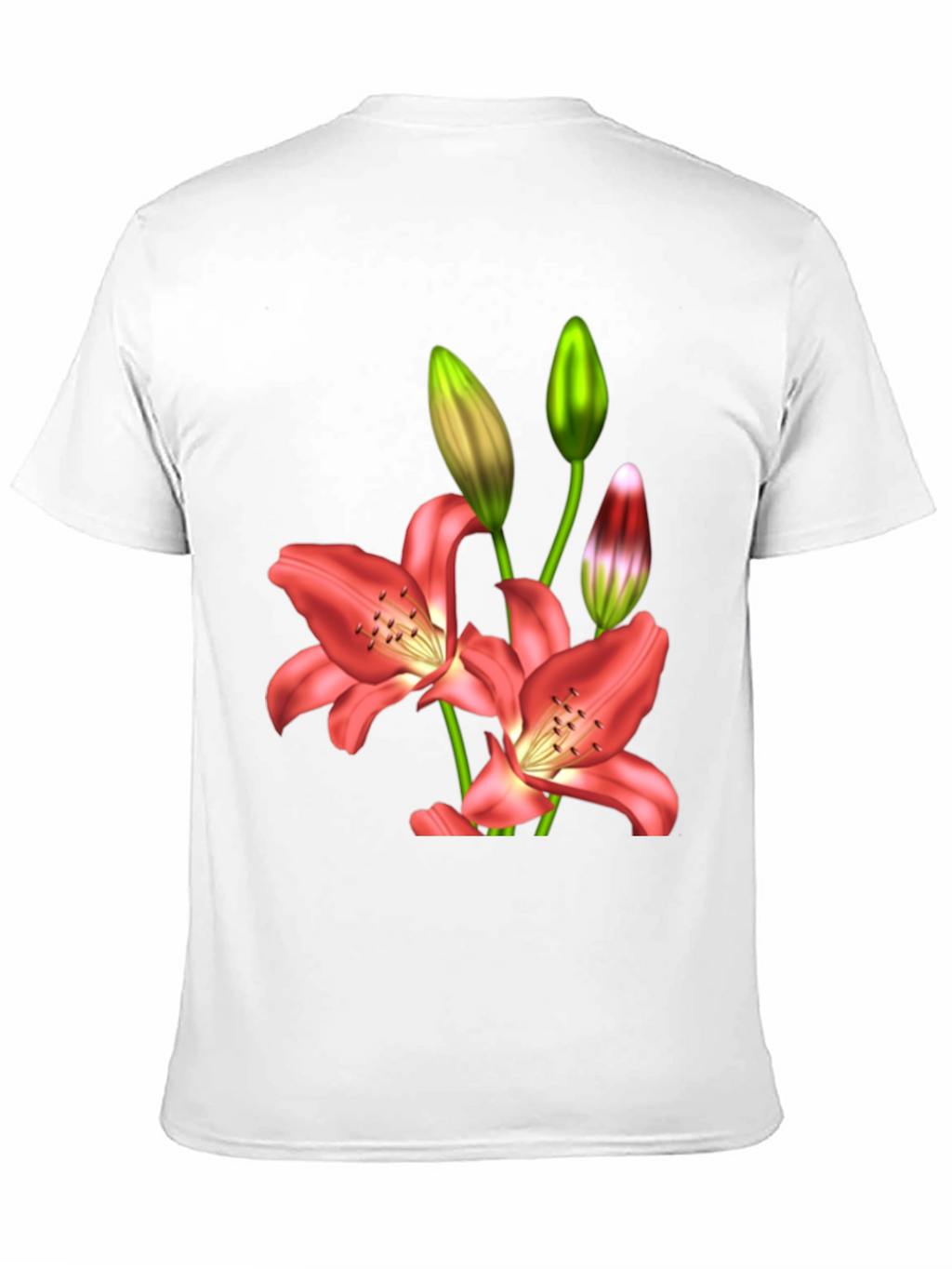 Floral Lily Print T-Shirt