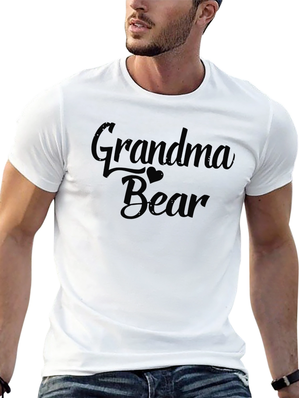 Grandma Bear T-Shirt Unisex Black Tee