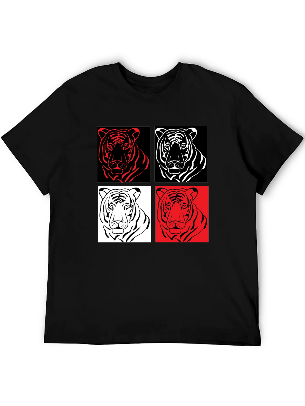 Tiger Pop Art Graphic Tee - Unisex Style