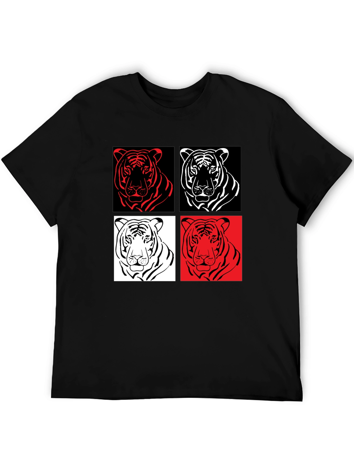 Tiger Pop Art Graphic Tee - Unisex Style