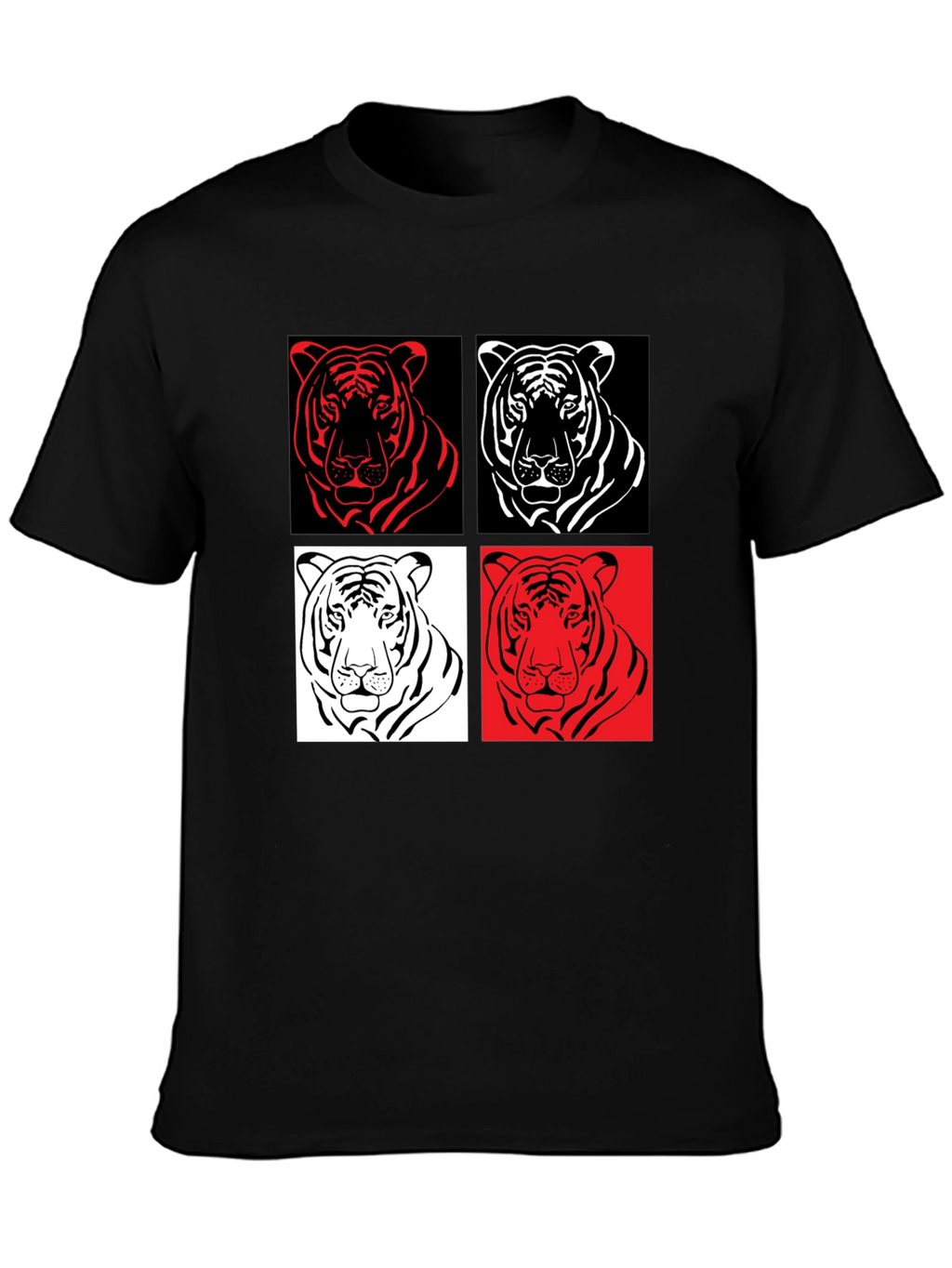 Tiger Pop Art Graphic Tee - Unisex Style
