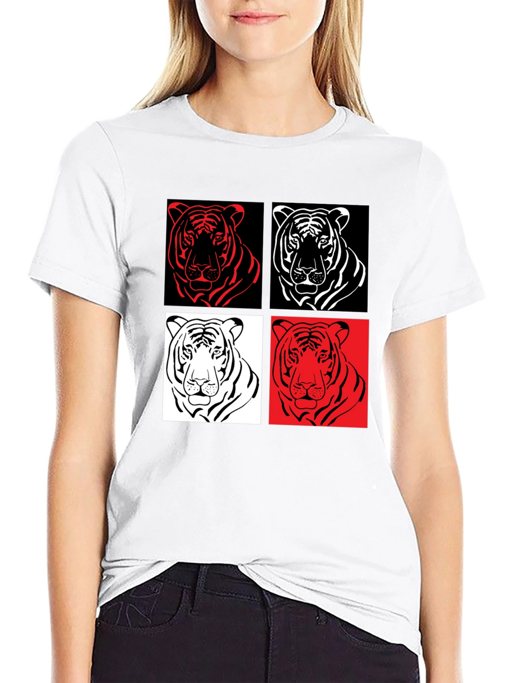 Tiger Pop Art Graphic Tee - Unisex Style